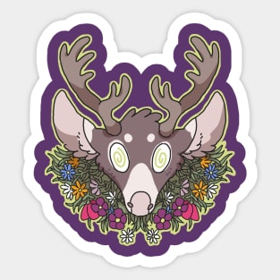 Deer Head Sticker